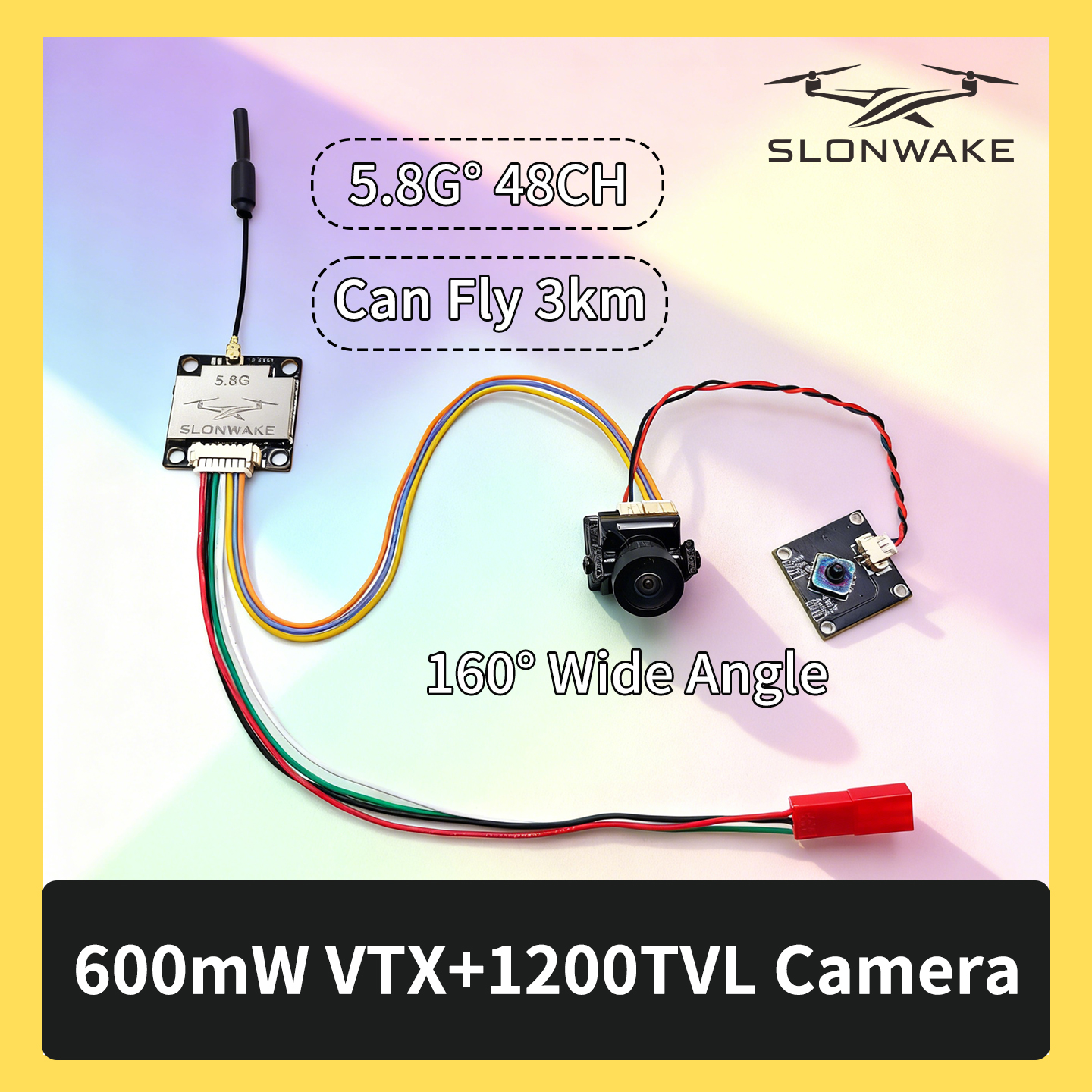 Fpv Drone Transmitter - SLONWAKE 5.8G 600mW 7-24V FPV Video