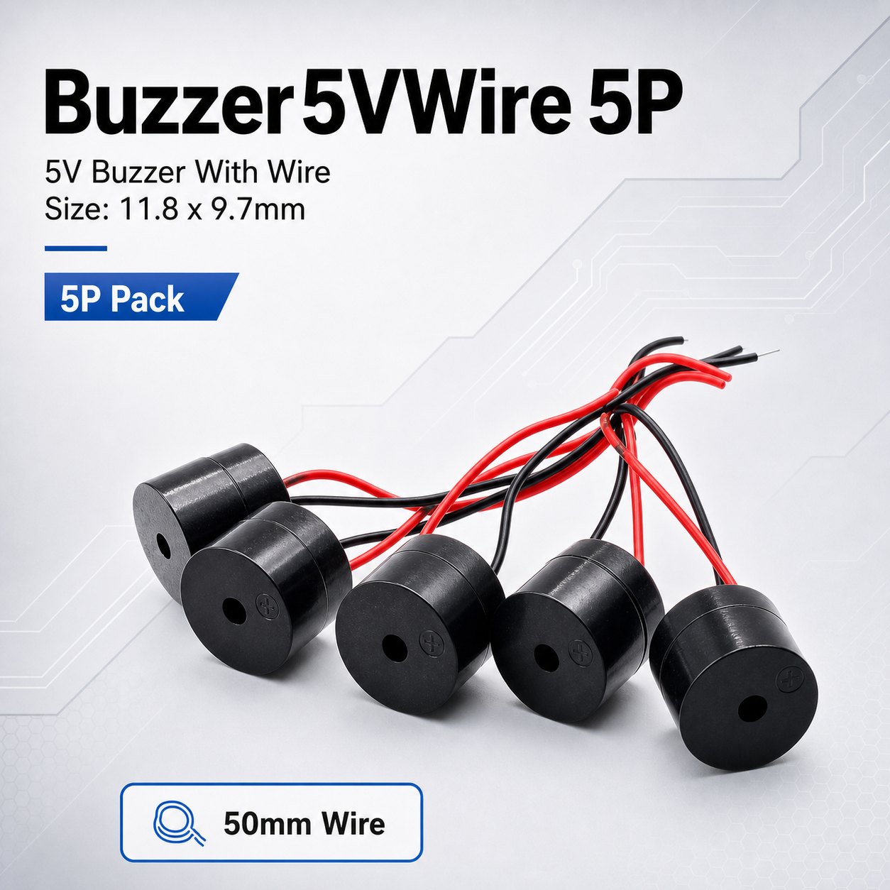 Fpv Drone Tool Kit - Buzzer5VWire 5P 5V Buzzer With 50mm