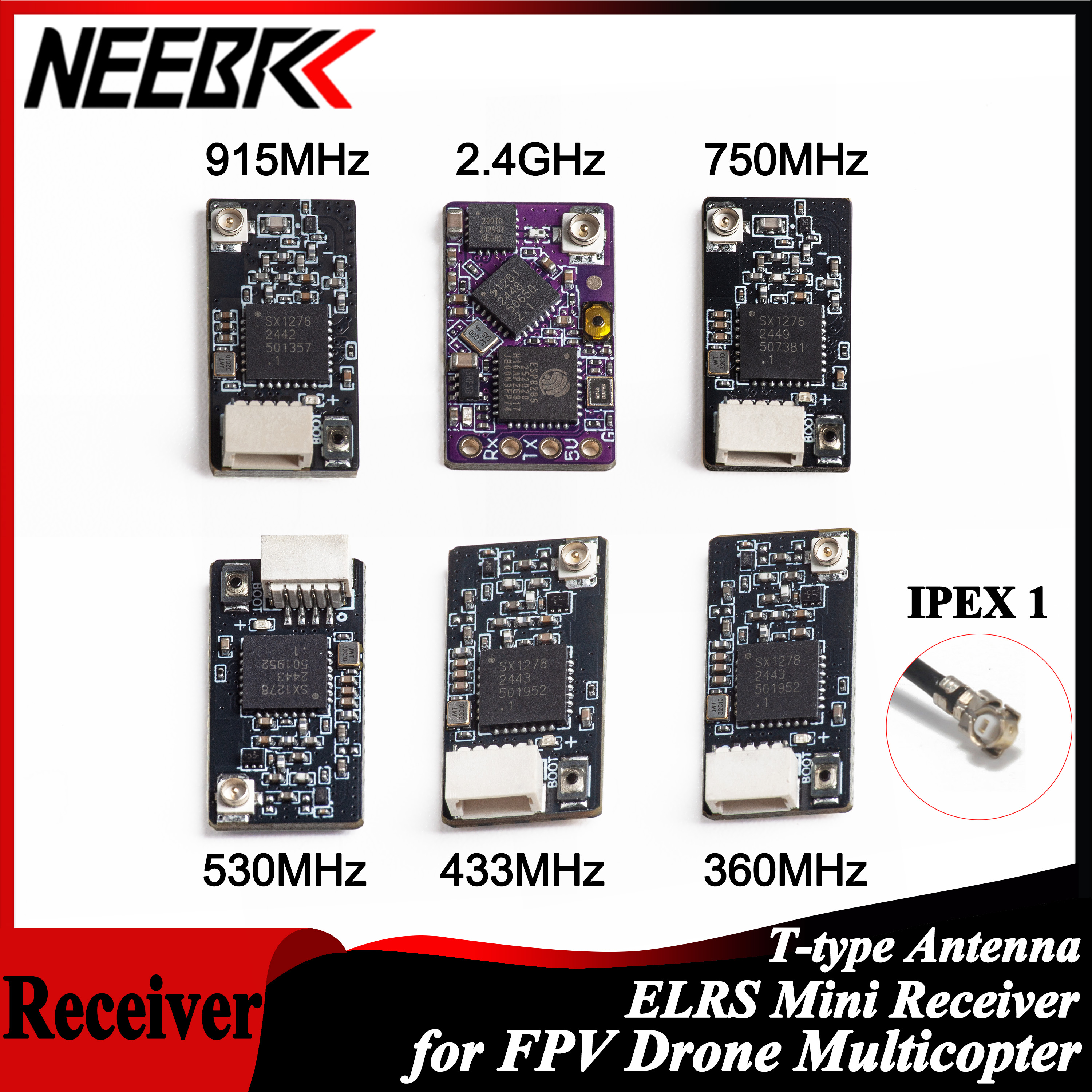 Fpv Drone Quadcopter - NEEBRC ELRS 2.4G/915Mhz/360Mhz/433MHz/530MHz/750Mhz RX Long Range