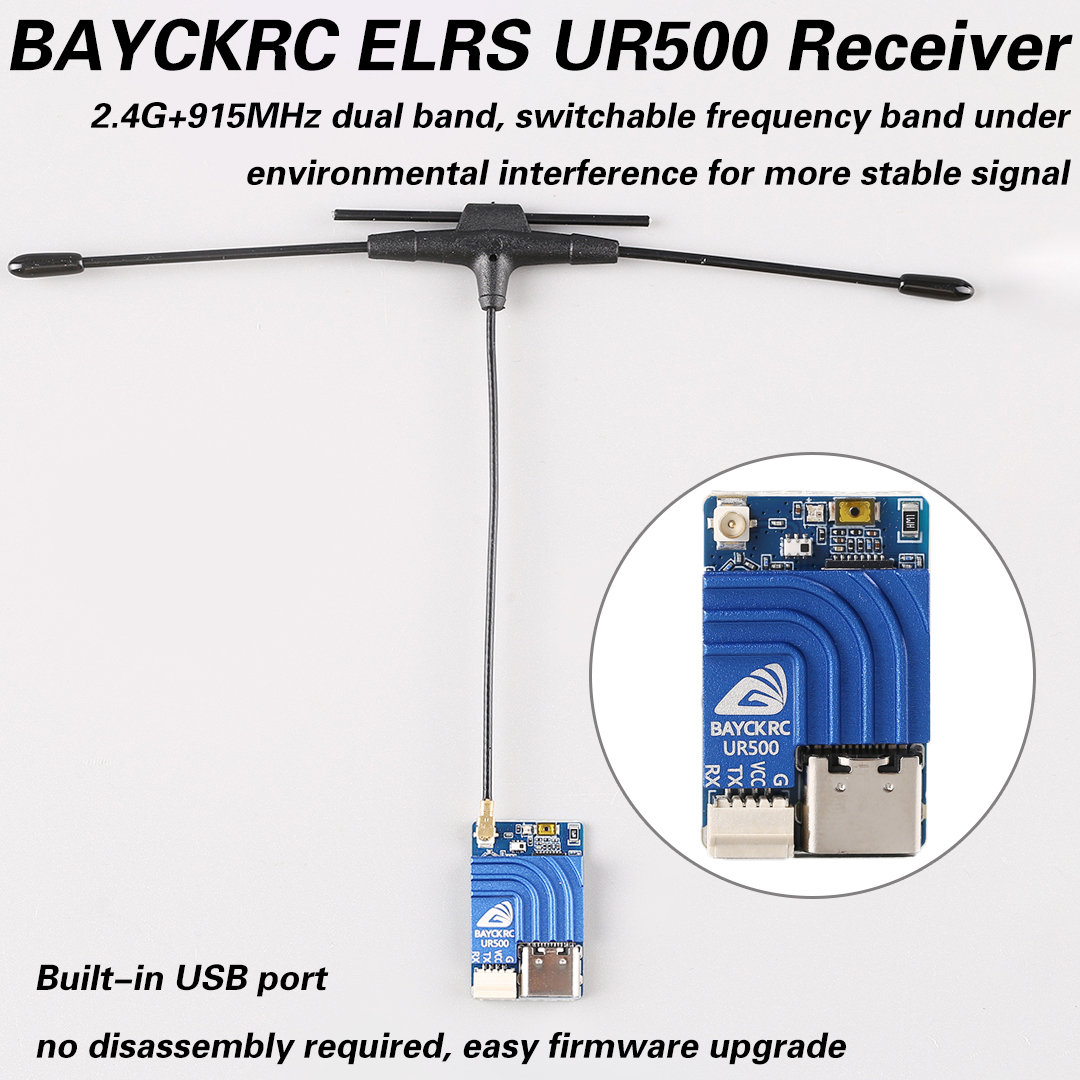 Fpv Drone Frame - BAYCKRC UR500 ELRS RX 500mW Dual