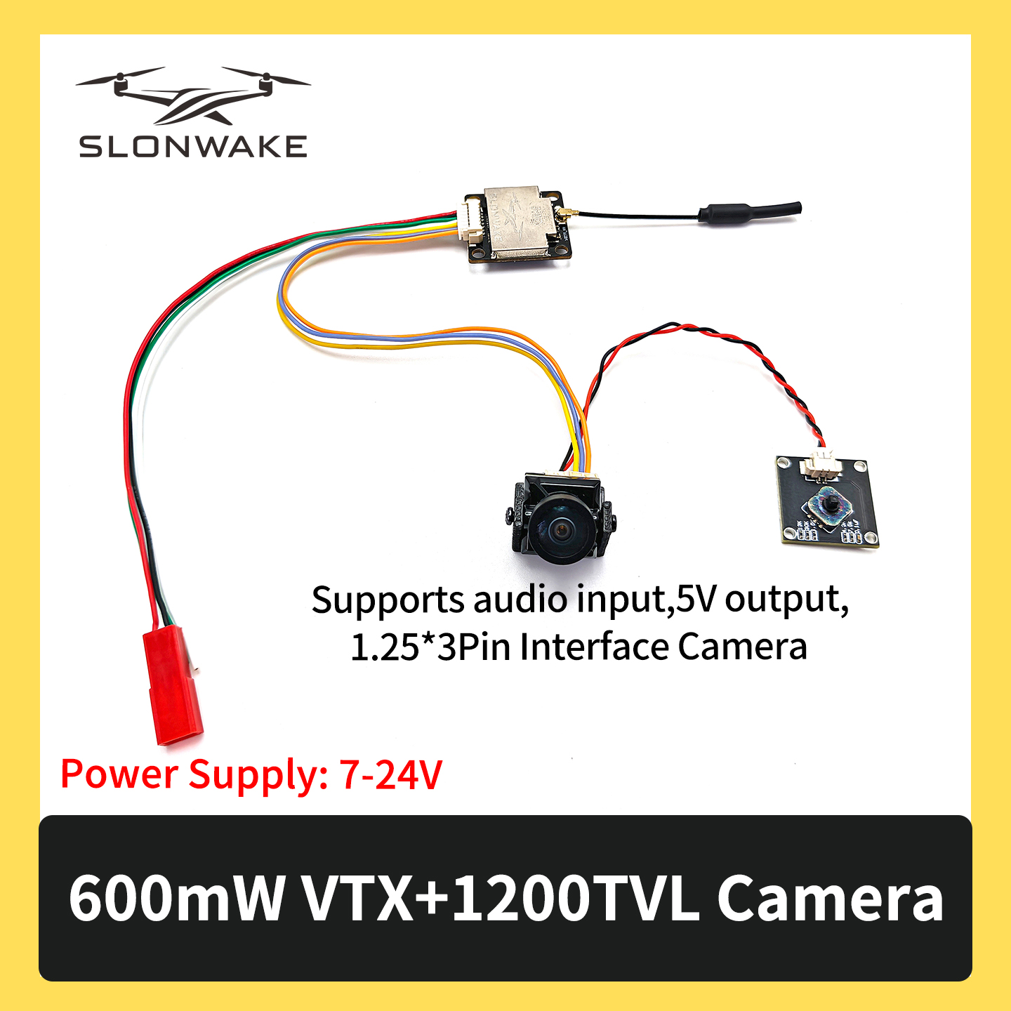 SLONWAKE 5.8G 600mW 7-24V FPV  - Fpv Drone Transmitter recension och pris