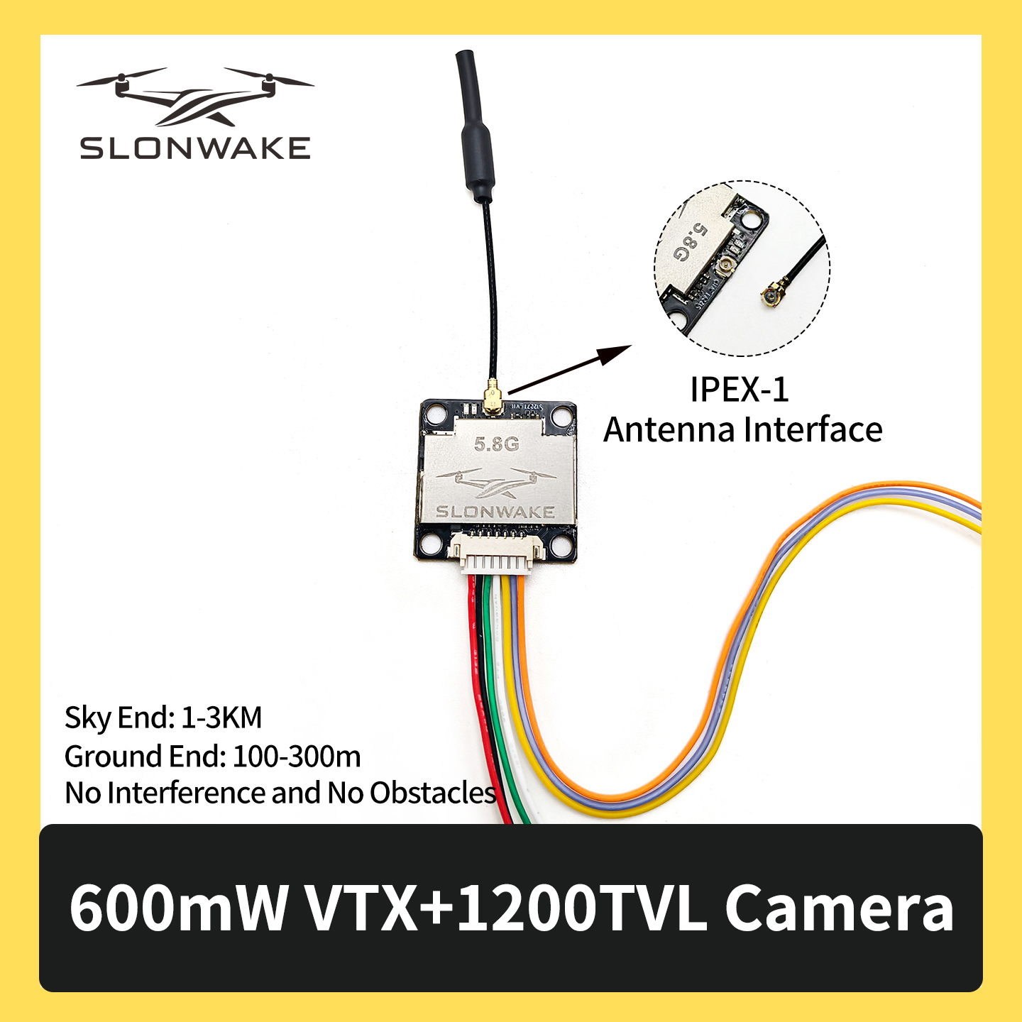 SLONWAKE 5.8G 600mW 7-24V FPV  - Fpv Drone Transmitter recension och pris