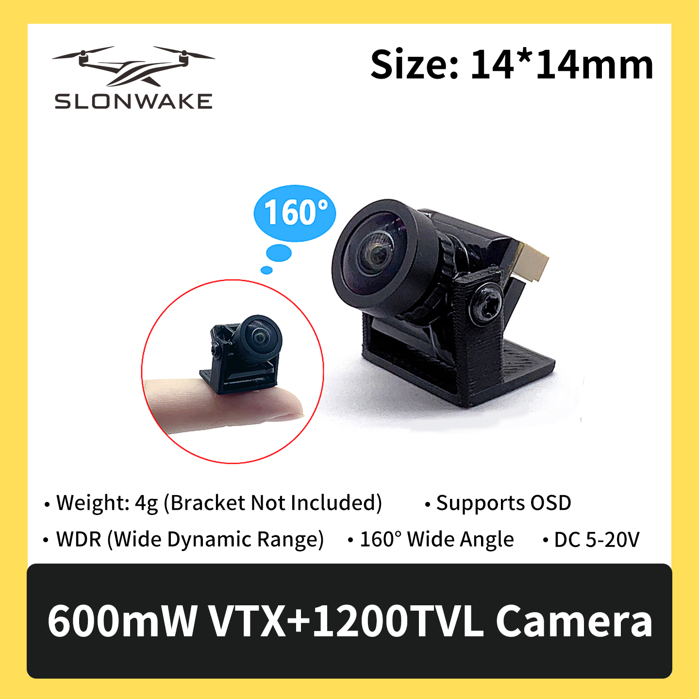 SLONWAKE 5.8G 600mW 7-24V FPV  - Fpv Drone Transmitter recension och pris