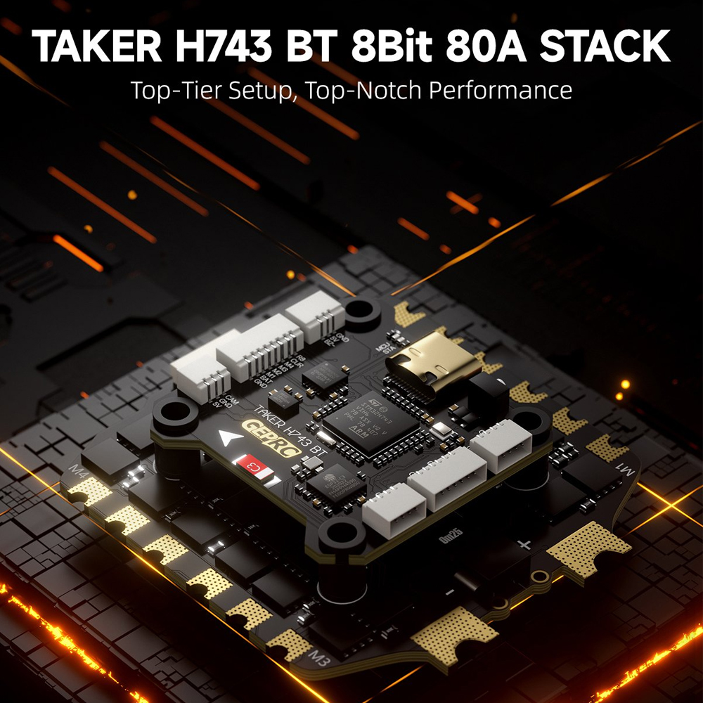 GEPRC TAKER H743 BT 8Bit 80A S - Fpv Drone Esc recension och pris
