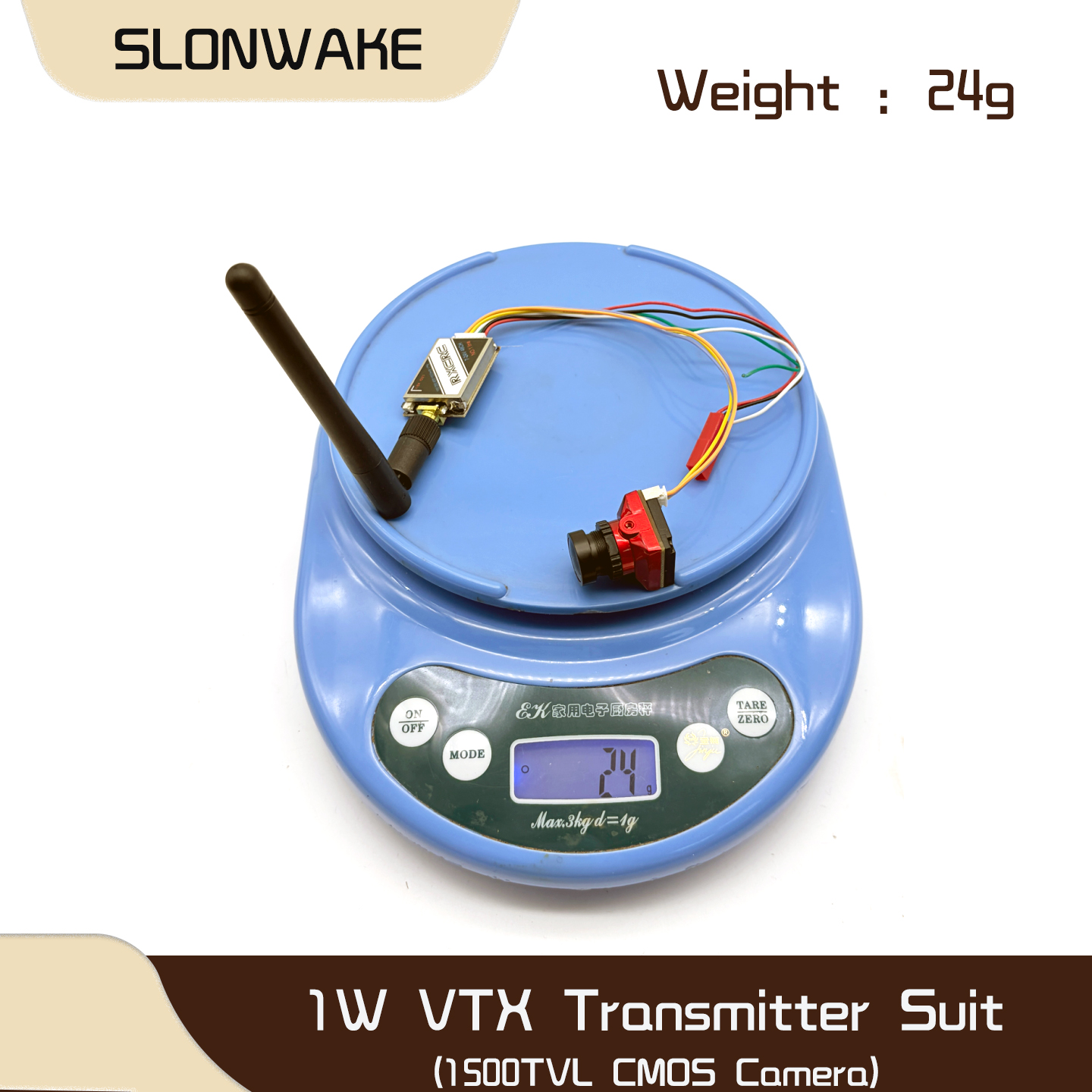SLONWAKE  5.8G 48CH 1W VTX 100 - Fpv Drone Camera recension och pris