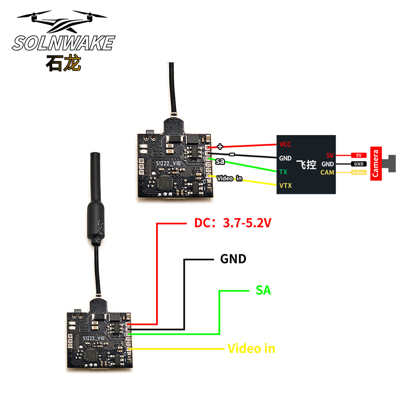 SLONWAKE Nano 5.8G 48CH 200mW  - Fpv Drone Transmitter recension och pris