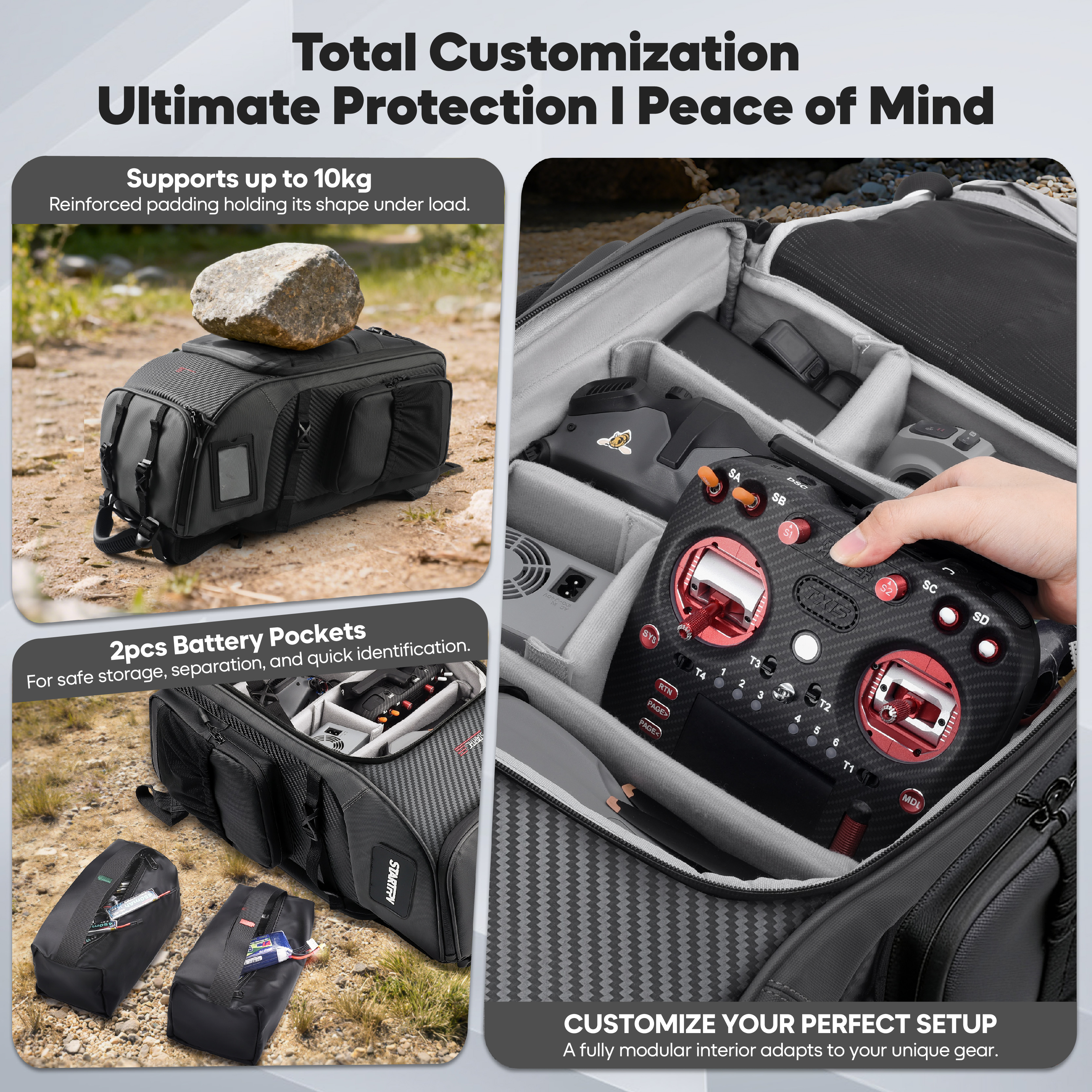 FPV Drone Backpack 40L Profess - Fpv Drone Bag recension och pris