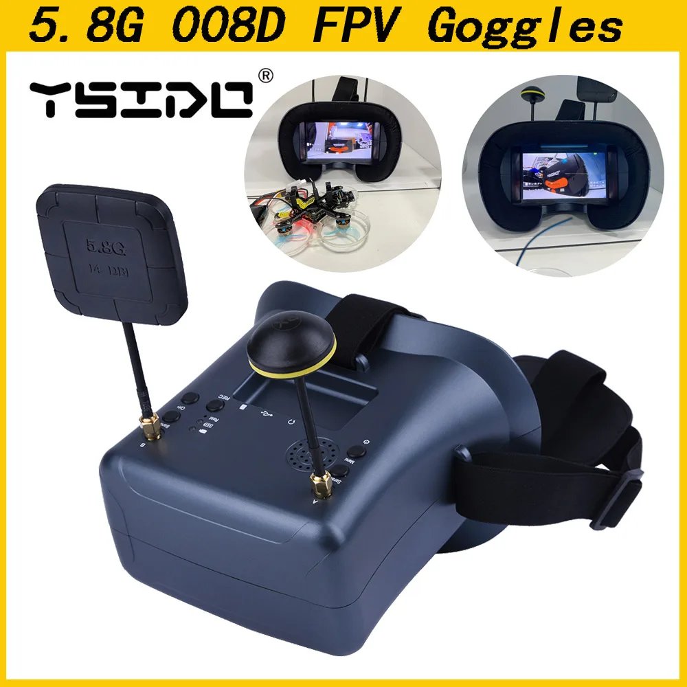 5.8G 40CH 4.3 Inch 800*480 Vid - Fpv Drone Goggles recension och pris