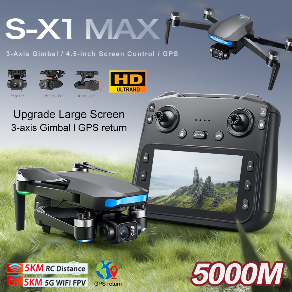 New S-X1 MAX Drone GPS 8K Prof - Fpv Drone Charger recension och pris