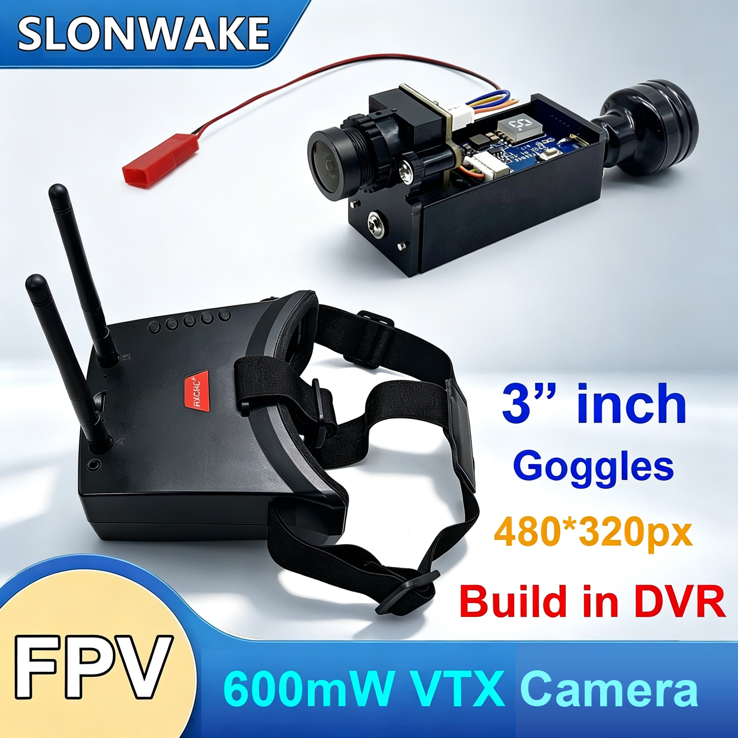 5.8G 56CH Dual Antennas FPV Go - Fpv Drone Goggles recension och pris